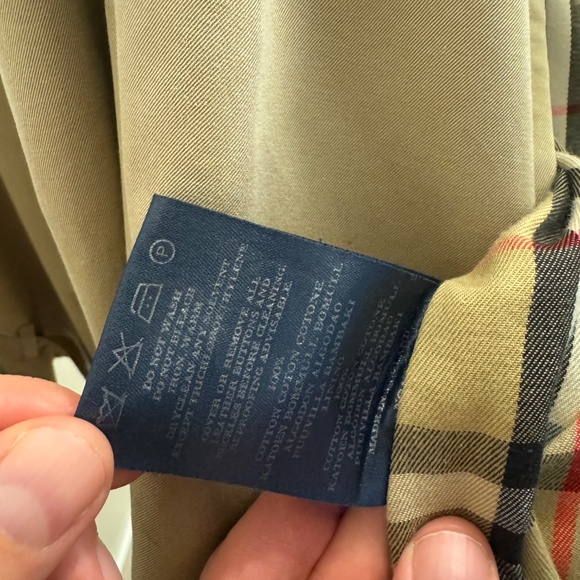 Men's BURBERRY Trench Coat with wool lining- Size 54 -Beige - Picture 10 of 16